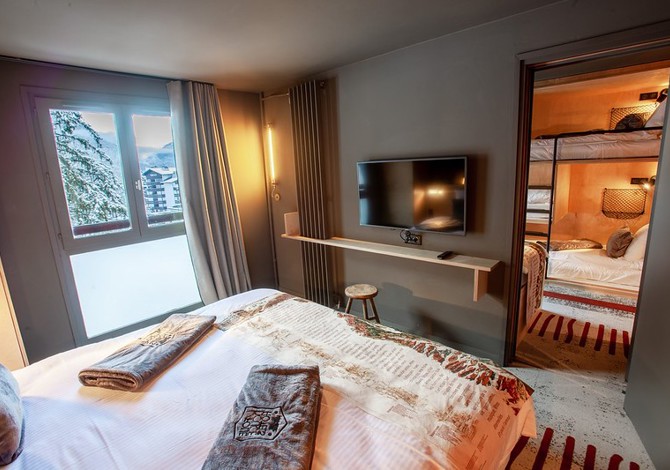 Suite 6 personen (4 volwassenen & 2 kinderen) niet restitueerbaar - La Folie Douce Hotels Chamonix - Chamonix Centre