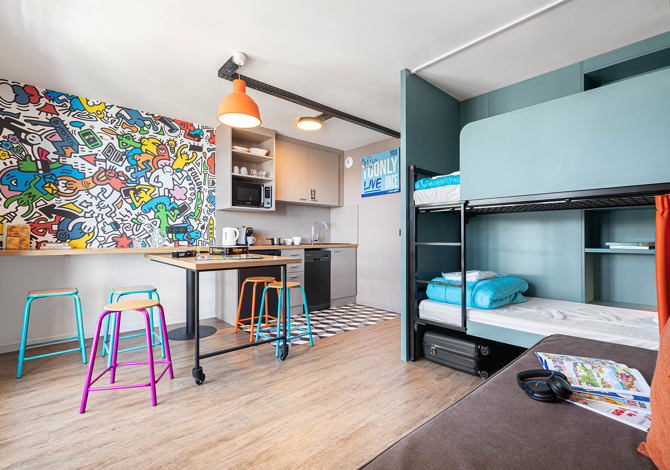 Studio - 2 t/m 5 personen - travelski home select - Residentie & Hostel Yoonly & Friends - Risoul