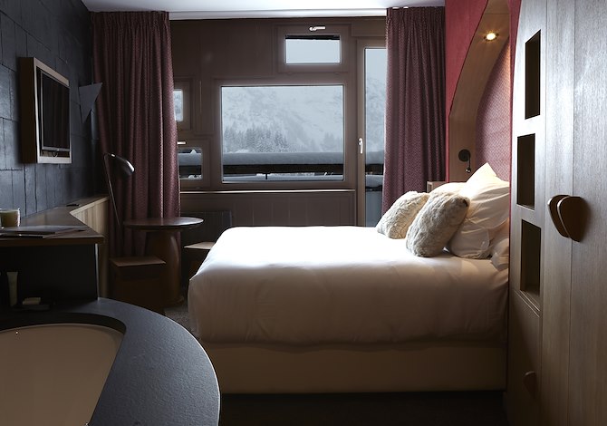 Clubkamer 2 Personen op basis van halfpension - Hôtel des Dromonts *** - Avoriaz