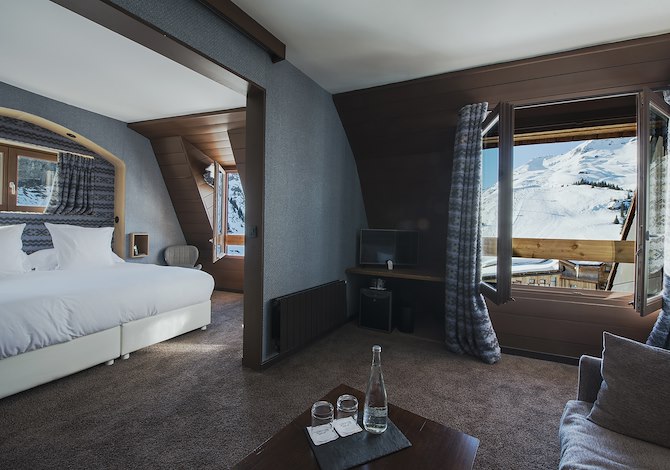 Suite 4 personen (2 volwassenen + 2 kinderen) op basis van halfpension - Hôtel des Dromonts *** - Avoriaz