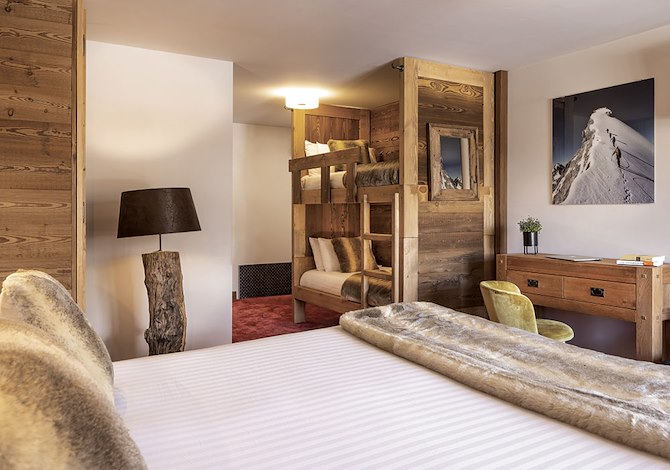 Familiekamer 3 personen - Hôtel Ski Lodge 3* - Val d'Isère Centre