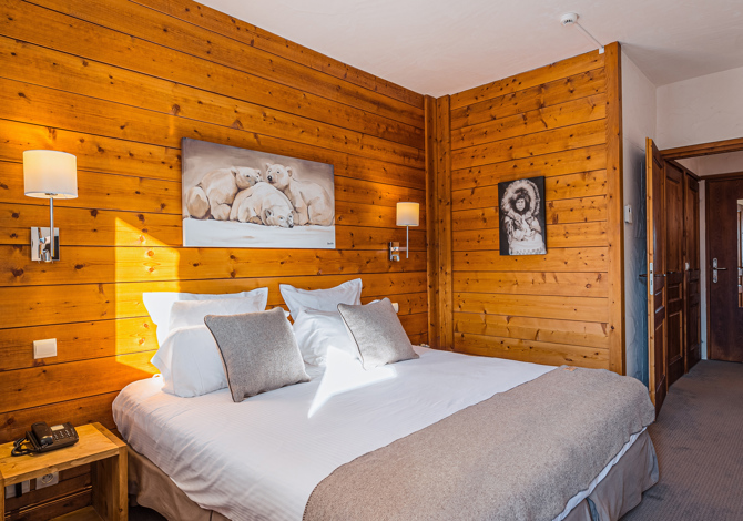 Kamer appartement 2 personen Comfort Ontbijt - Hôtel Carlina 4* - Plagne - Belle Plagne