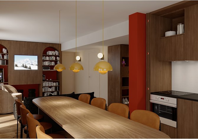 Penthouse 3 kamers voor 5 personen met halfpension, niet annuleerbaar - RockyPop Flaine Hôtel & Spa 4* - Flaine Forum 1600