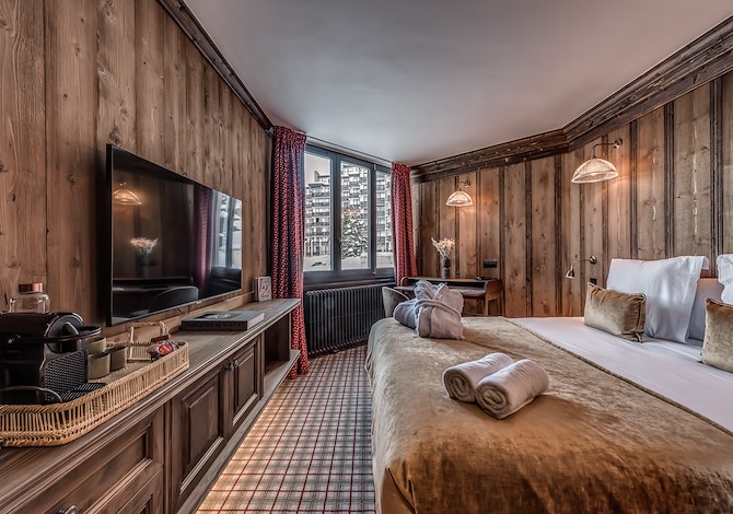 Tweepersoonskamer of twin Ontbijt - Hôtel Le Val d'Isère - Val d'Isère Centre