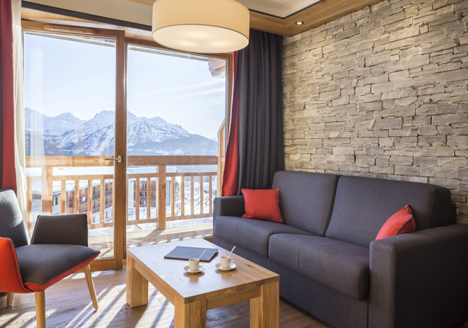 Suite 2 personen Superieure Familie 1/2 Pension - Hôtel Alparena 4* - La Rosière