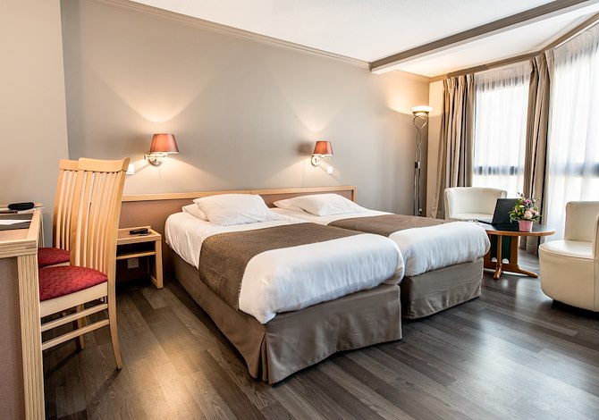 Kamer appartement 1 personen Halfpension - Hotel Amélie 3* - Brides les Bains