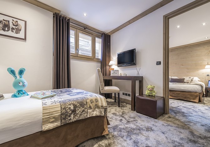 Kamer appartement voor 3 Personen Familie Ontbijt - Hôtel La Chaudanne 4* - Méribel Centre 1600