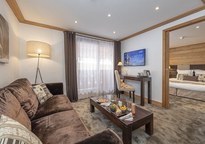 Suite Lounge 4 personen Ontbijt - Hôtel La Chaudanne 4* - Méribel Centre 1600