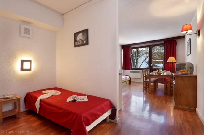 2-kamer appartement cabine - 2 t/m 4/6 personen - Résidence Vacanceole l'Edelweiss - Les Deux Alpes Centre 
