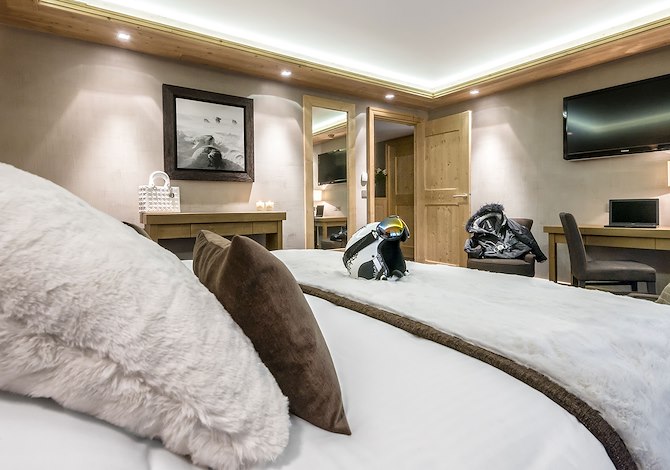 Kamer appartement 2 personen Privilège ontbijt - Hôtel Le Kaila 5* - Méribel Centre 1600