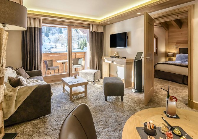 Suite 4 personen Familie N°46 Ontbijt - Hôtel Le Kaila 5* - Méribel Centre 1600