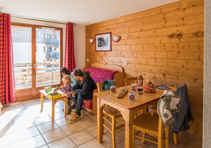 3 Kamer appartement 6 Personen - Résidence Les Flocons d'Argent 3* - Aussois
