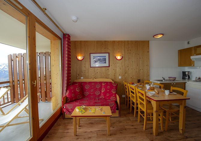 3-kamer appartement cabine - 4 t/m 8 personen - Résidence Les 4 Vallées 3* - Saint François Longchamp 