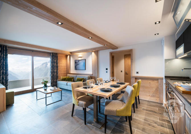 6 kamer appartement 12 personen Prestige Tarief EB 7 nachten - MGM Hôtels & Résidences – Résidence Alpen Lodge - La Rosière