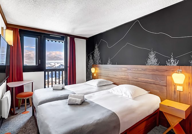 Kamer appartement 2 volwassenen + 1 kind Met Uitzicht Halfpension - Belambra Clubs Avoriaz - Les Cimes du Soleil - Tout Compris - Avoriaz