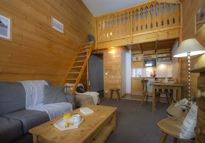 Studio 3 personen - Résidence Madame Vacances Alpina Lodge 4* - Val d'Isère Centre