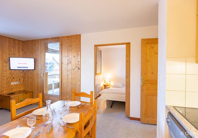 2-kamer appartement cabine - 2 t/m 4/6 personen - travelski home classic - Les Chalets de la Fontaine du Roi 3* - Saint Jean d'Arves
