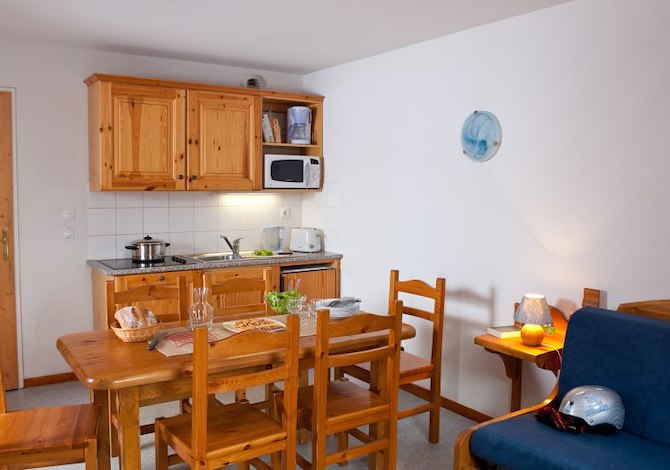 3-kamer appartement cabine - 4 t/m 6/8 personen - travelski home classic - Les Chalets de la Fontaine du Roi 3* - Saint Jean d'Arves