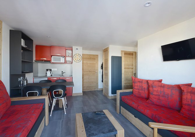 2 Kamer appartement 5 personen - travelski home select - Résidence Backgammon - Plagne - Les Coches