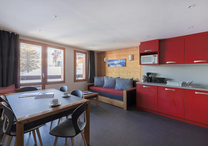 3 Kamer appartement 6 personen - travelski home select - Résidence Backgammon - Plagne - Les Coches