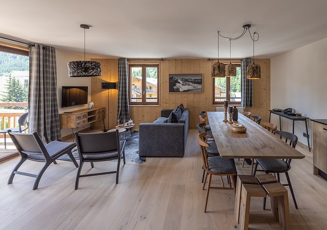 4-Kamer appartement voor 10 Personen met Cabin - Résidence Cristal Lodge - Serre Chevalier 1350 - Chantemerle