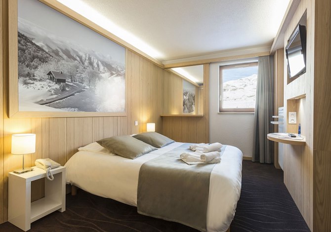 Kamer appartement voor 4 Personen op basis van volpension - Hotel Club MMV les Bergers 4* - Alpe d'Huez