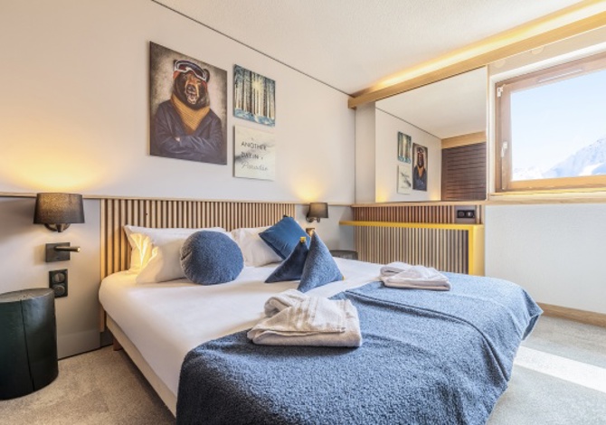 Kamer appartement 2 personen Volpension - Hotel Club MMV Altitude 4* - Les Arcs 2000