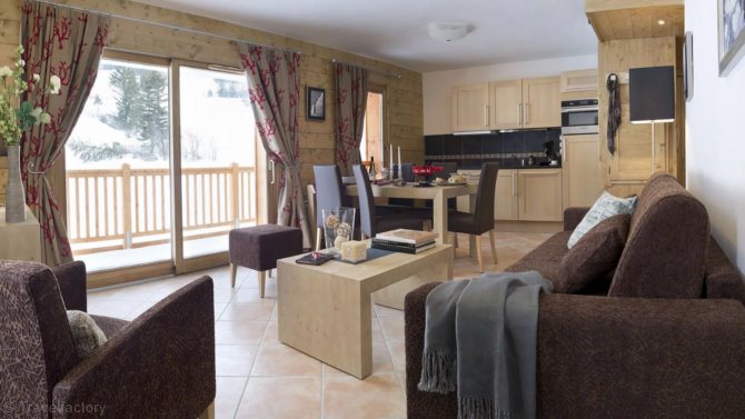 3 Kamers 6 personen . - Résidence CGH & SPA Les Chalets de Flambeau 4* - Val Cenis Les Champs