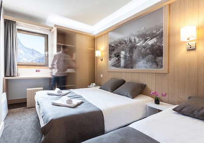 Kamer voor 5 personen Halfpension - Hôtel Club MMV les Arolles 4* - Val Thorens