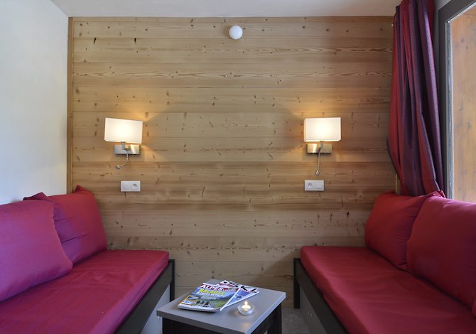 Studio divisible 4 personen 616 valleizicht - travelski home select - Résidence 3000 - Plagne Bellecôte