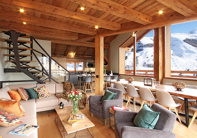 Chalet 5 Kamer appartement 12 personen - Chalet Odalys Chambertin Lodge - Les Deux Alpes Centre