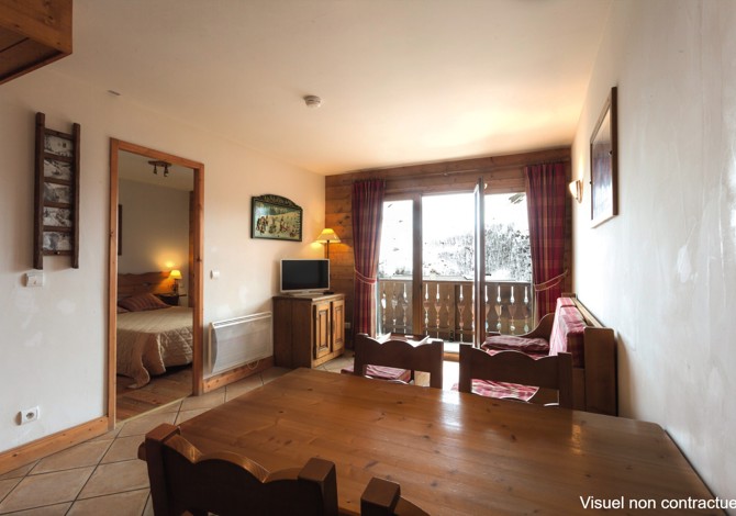 Kamer appartement 2 Volwassenen en 2 Kinderen Uitzicht op de Bergen - Belambra Clubs Résidence Les Menuires - Le Hameau Des Airelles - Les Menuires Preyerand