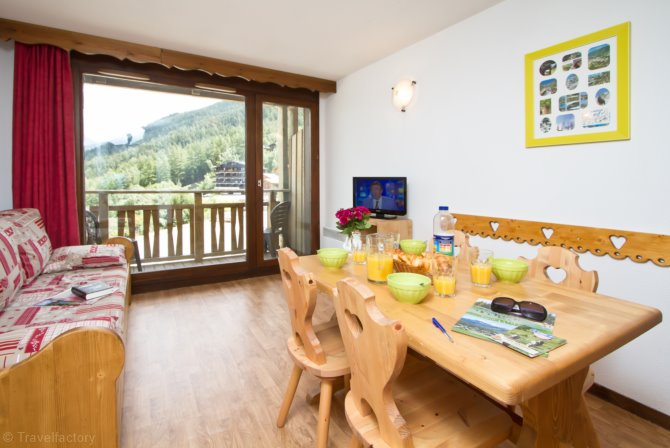 Studio cabine 4 personen - - Résidence Vacanceole Les Chalets & Balcons de la Vanoise - La Norma