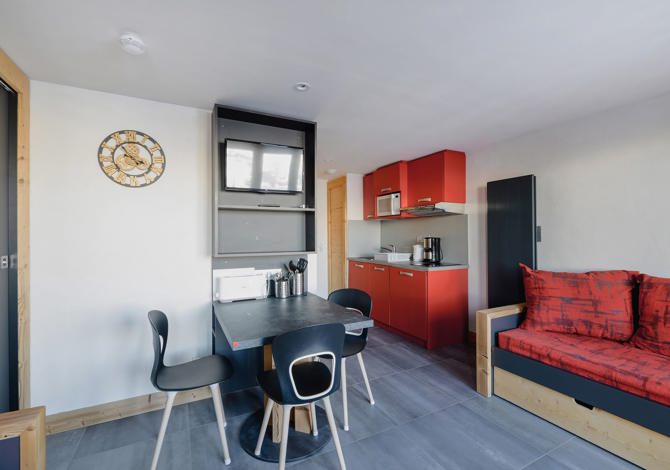 Appartement Studio-kamers 3 personen - Résidence Backgammon - Plagne - Les Coches