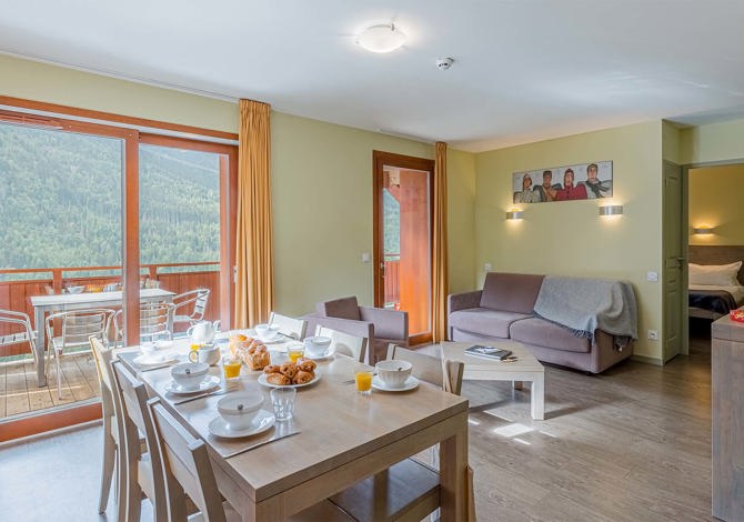 2 kamer appartement 6 personen hoek van de bergen of cabine - Résidence Madame Vacances Les Epinettes 4* - Vaujany