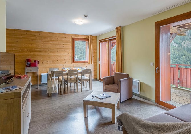 3 of 4 kamer appartement 8 personen cabine of hoek met berg - Résidence Madame Vacances Les Epinettes 4* - Vaujany