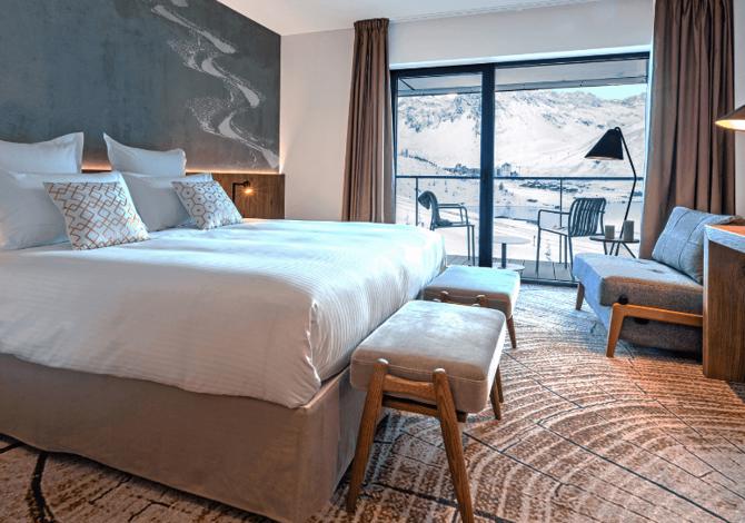 Kamer appartement voor 2 Personen Privilege op basis van halfpension - Hôtel VOULEZVOUS 5* - Tignes 2100 Le Lac