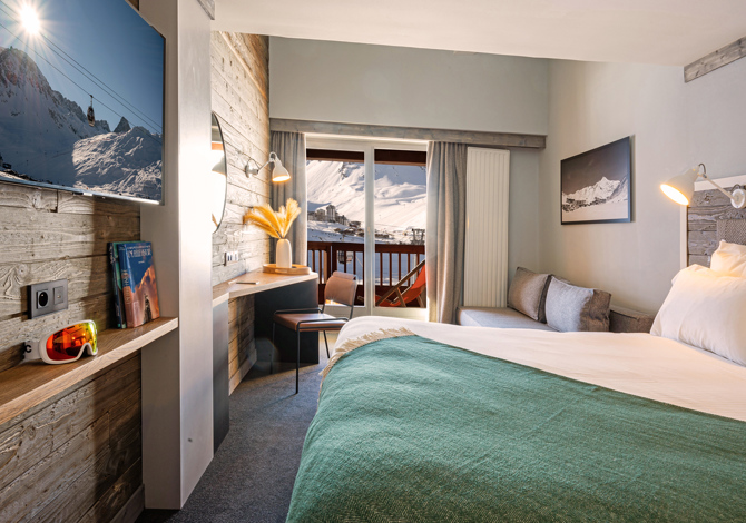 Familie Suite 2 volwassenen & 2 kinderen -12 jaar Petit déjeuner - Hôtel Le Levanna 4* - Tignes 2100 Le Lac