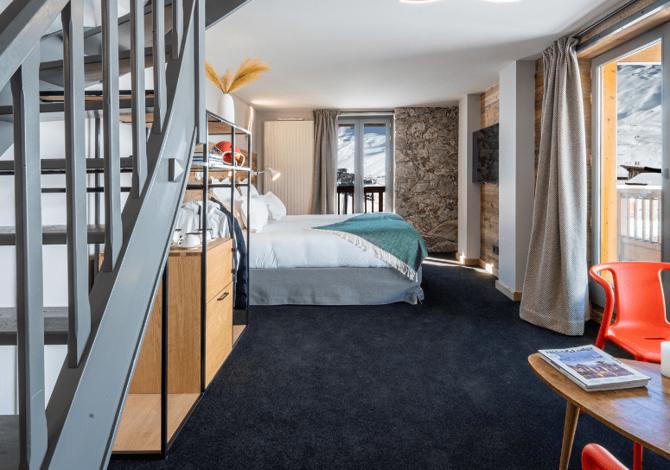 Suite 5 personen Duplex Privilege Ontbijt - Hôtel Le Levanna 4* - Tignes 2100 Le Lac
