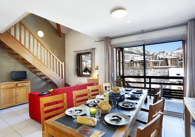 5 Kamers 8/10 Personen Duplex - Nemea Résidence L'Aigle Bleu - Serre Chevalier 1200 - Briançon