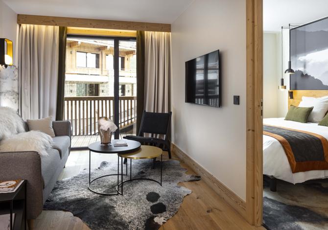 Driepersoonskamer 1 volwassene + 2 kinderen Ontbijt - Higalik Hôtel 4* - Les Menuires Preyerand