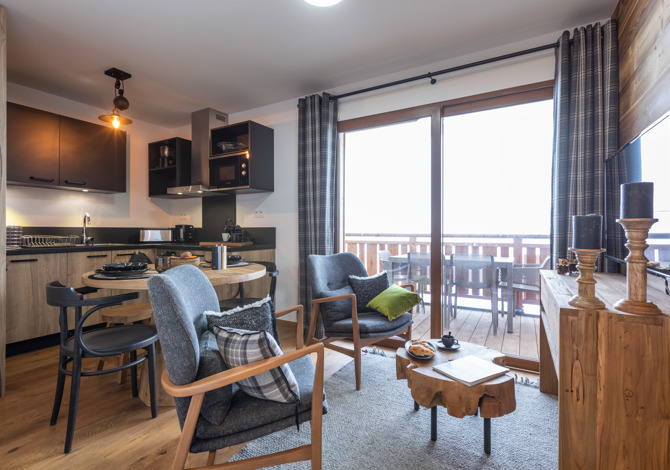 2 Kamer appartement 2 Personen - Résidence L'Altarena - Les Saisies