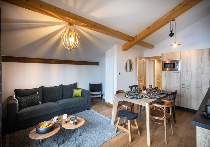 2 Kamer appartement 6 personen Cabine - Résidence L'Altarena - Les Saisies