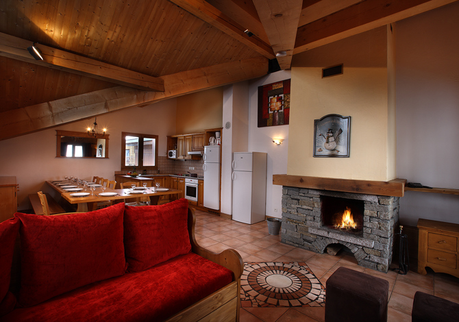6 Kamer appartement 10 Personen met sauna - Résidence Les Arolles 4* - Les Arcs 2000