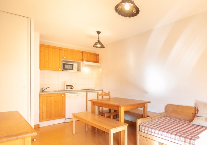 Studio 4 personen cabine - Résidence Vacanceole Le Hameau de l'Alpage - Saint Sorlin d'Arves