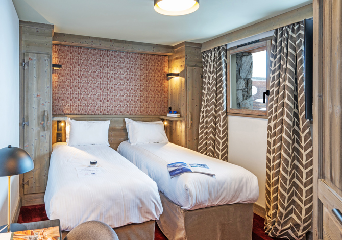 Slaapkamer Klassiek 2 Personen op basis van halfpension - Hôtel Aigle du Montana 4* - Tignes 2100 Le Lac