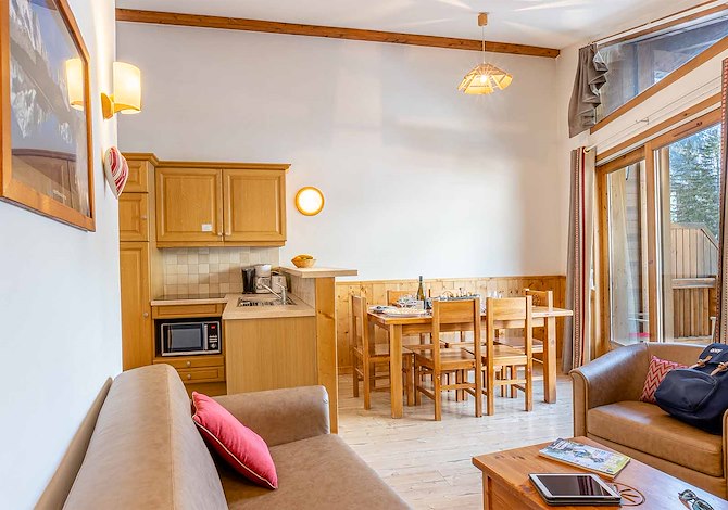3 Kamer appartement slaaphoek 7 personen - Résidence Madame Vacances Les Jardins de la Vanoise 4* - Pralognan la Vanoise