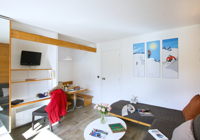 2-kamer appartement - 2 t/m 5 personen bergzicht F1 - travelski home classic - Résidence Bellecôte - Plagne Bellecôte