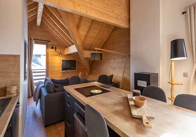 3 Kamer appartement 8 Personen Premium met cabine - Résidence Les Améthystes - Vaujany