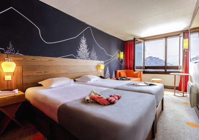 Classique Kamer appartement 3 personen met Prachtig Uitzicht voor 3 volwassenen op Volpension - Belambra Clubs Avoriaz - Les Cimes du Soleil - Tout Compris - Avoriaz